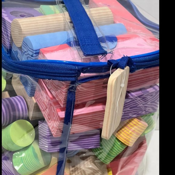 Other 10pc Sealed Woodgrain Foam Building Blocks Verdes New Poshmark